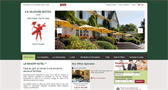 Desktop Screenshot of manoirhotel.com